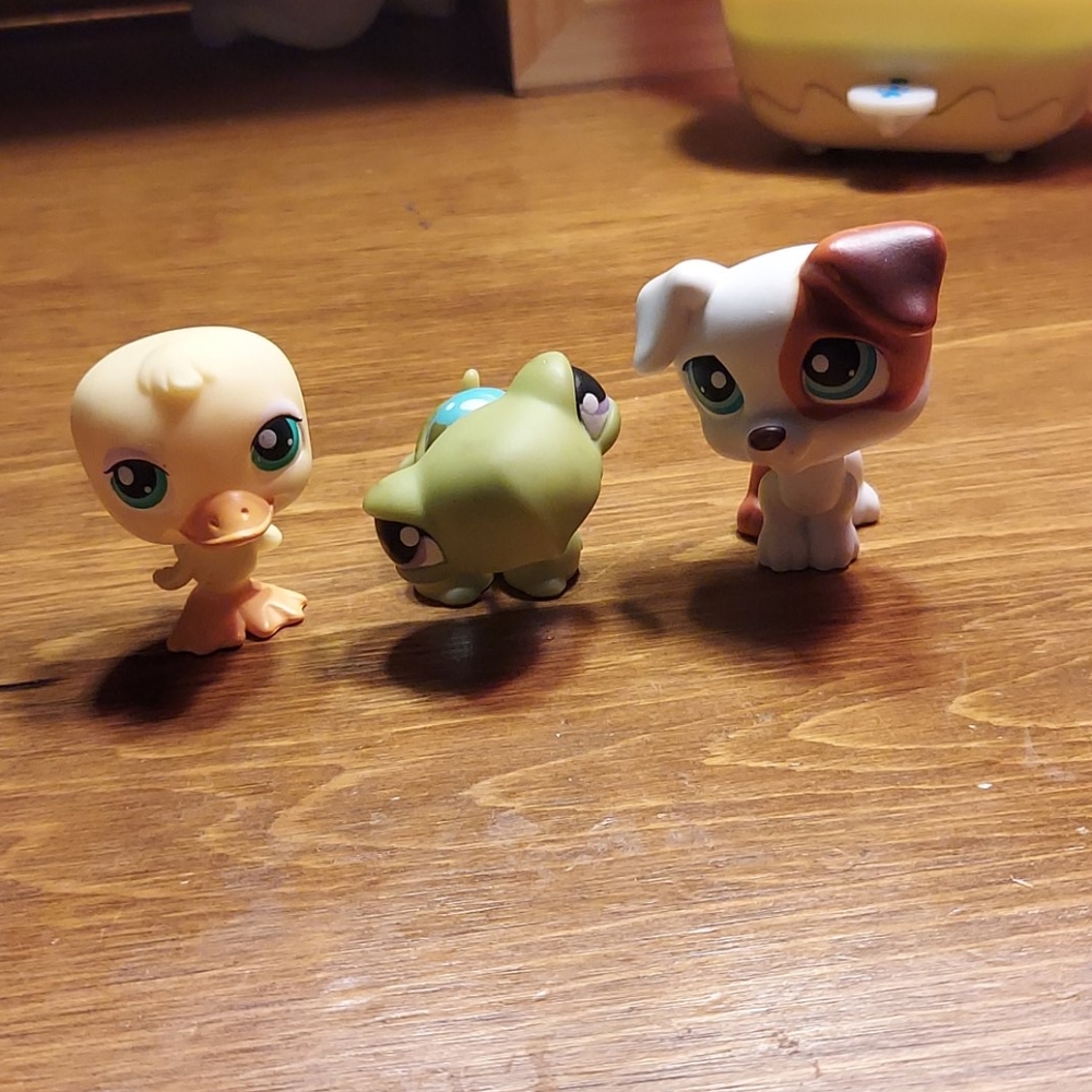 LPS Duck, Turtle and Dog with accessory